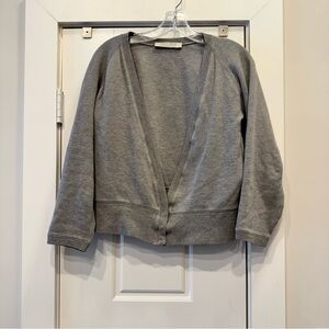 Miu Miu Heather Gray Cardigan Sweatshirt